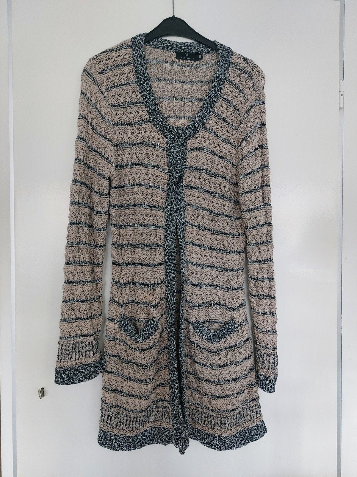 Mart Visser lang vest maat 46, beige/zwart, perfecte staat, Mart Visser, Beige, Maat 46/48 (XL) of groter, Ophalen of Verzenden