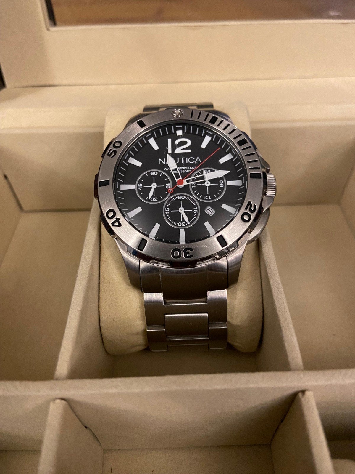 Nautica Yacht Timer Watch Seiko Quartz Movement, Ophalen of Verzenden, Zo goed als nieuw, Jongen of Meisje