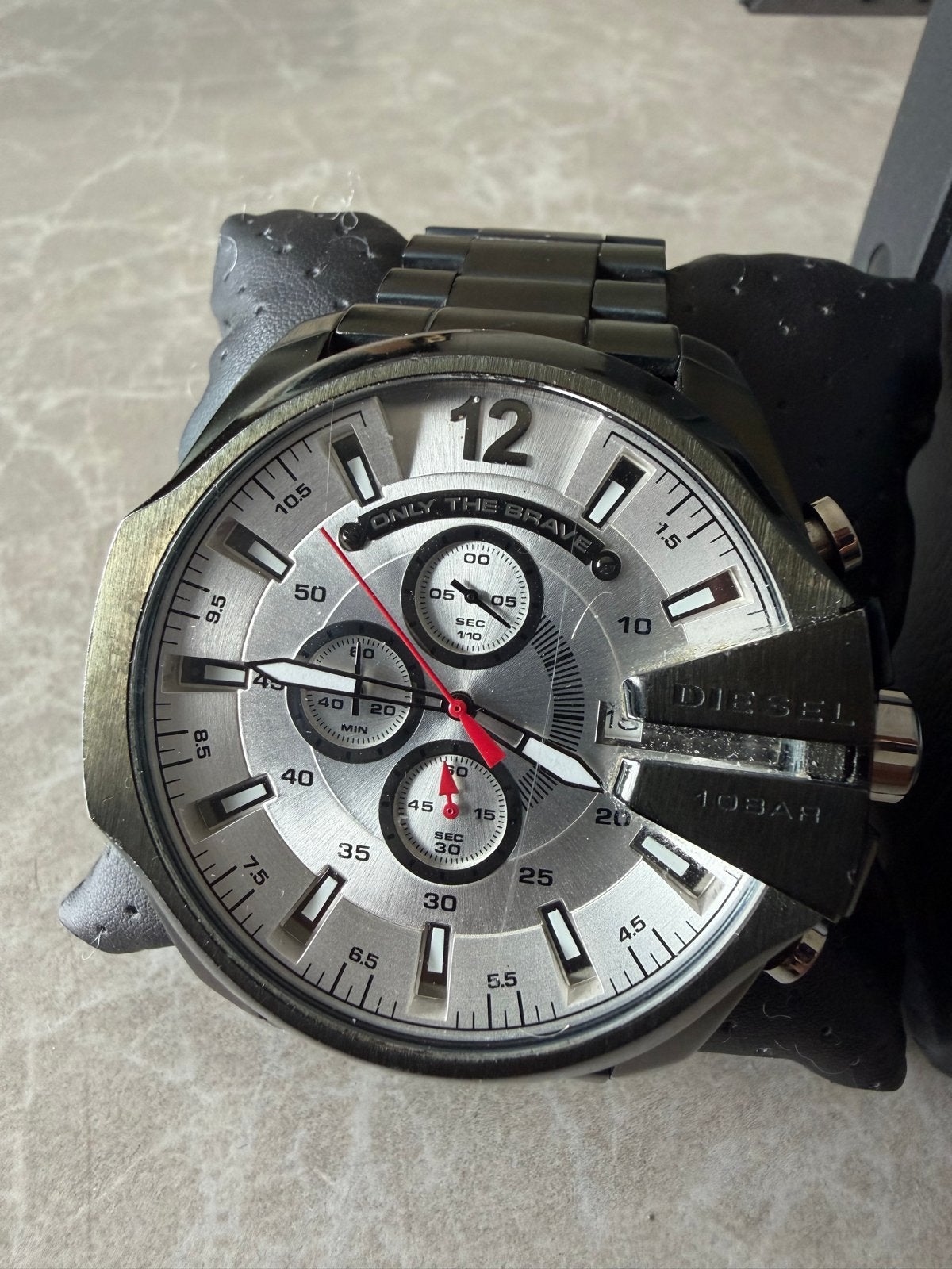 Diesel DZ4478 Chronograaf Horloge 51mm Grijs/Groen Staal, Sieraden, Tassen en Uiterlijk, Horloges | Heren, Overige merken, Staal