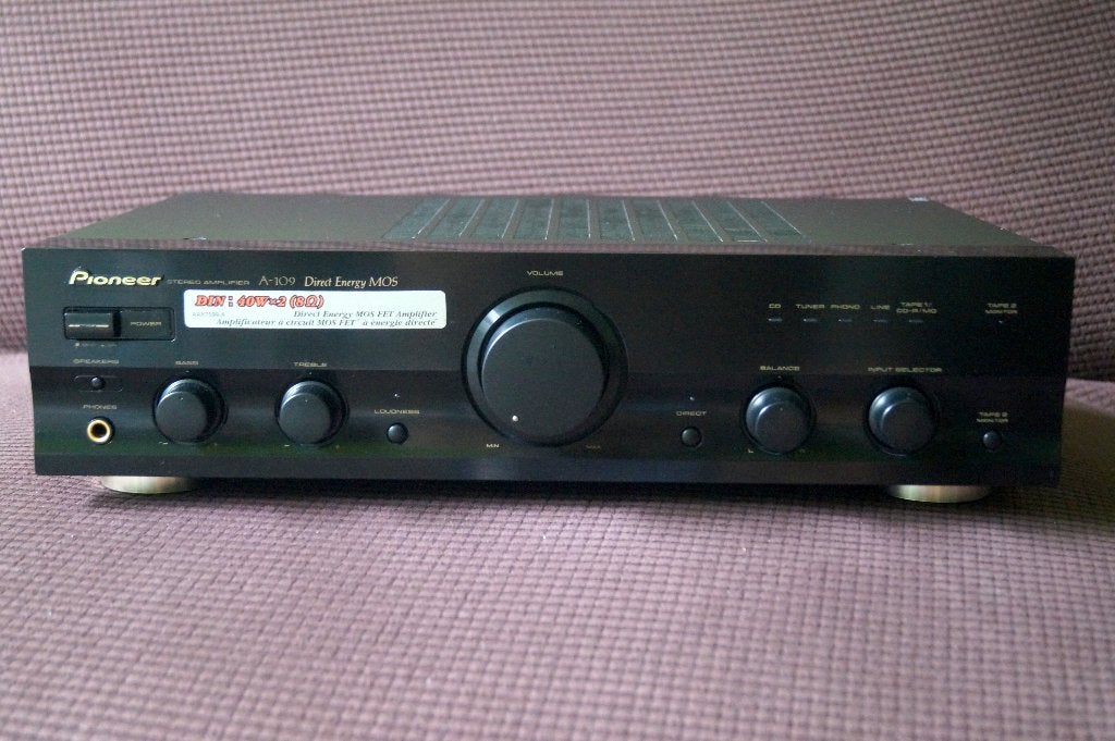 PIONEER A-109 Versterker met garantie, Gebruikt, Ophalen of Verzenden, 60 tot 120 watt, Pioneer