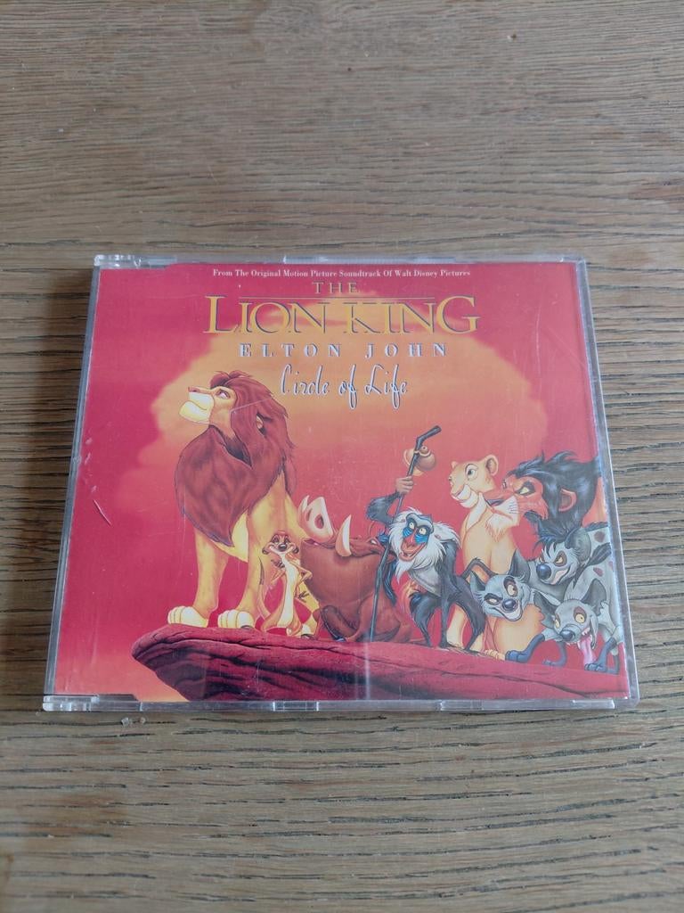 Elton John Circle of Life cd single. Lion King., Cd's en Dvd's, Cd's | Filmmuziek en Soundtracks, Ophalen of Verzenden, Zo goed als nieuw