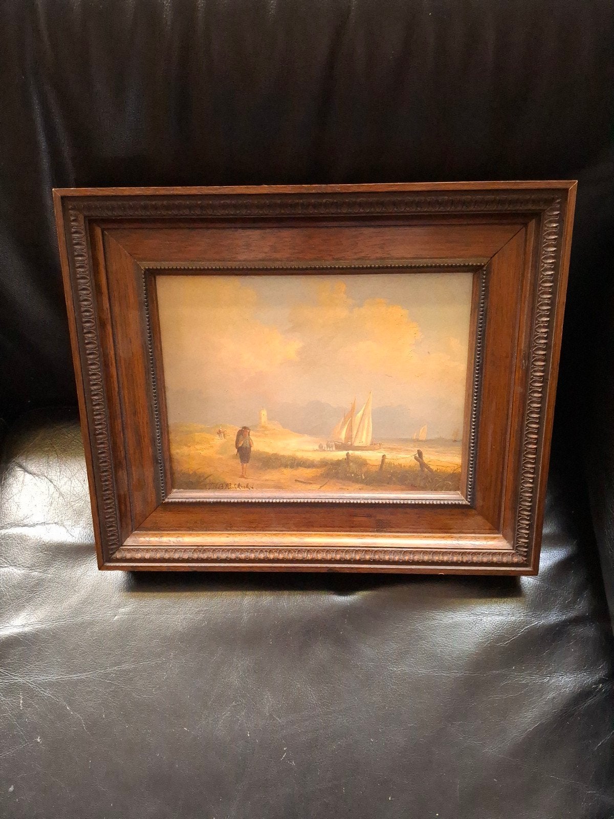 Gesigneerde Koekkoek: Nederlandse duinen, Antiek en Kunst, Ophalen, Klassiek, Maritiem / water, Paneel