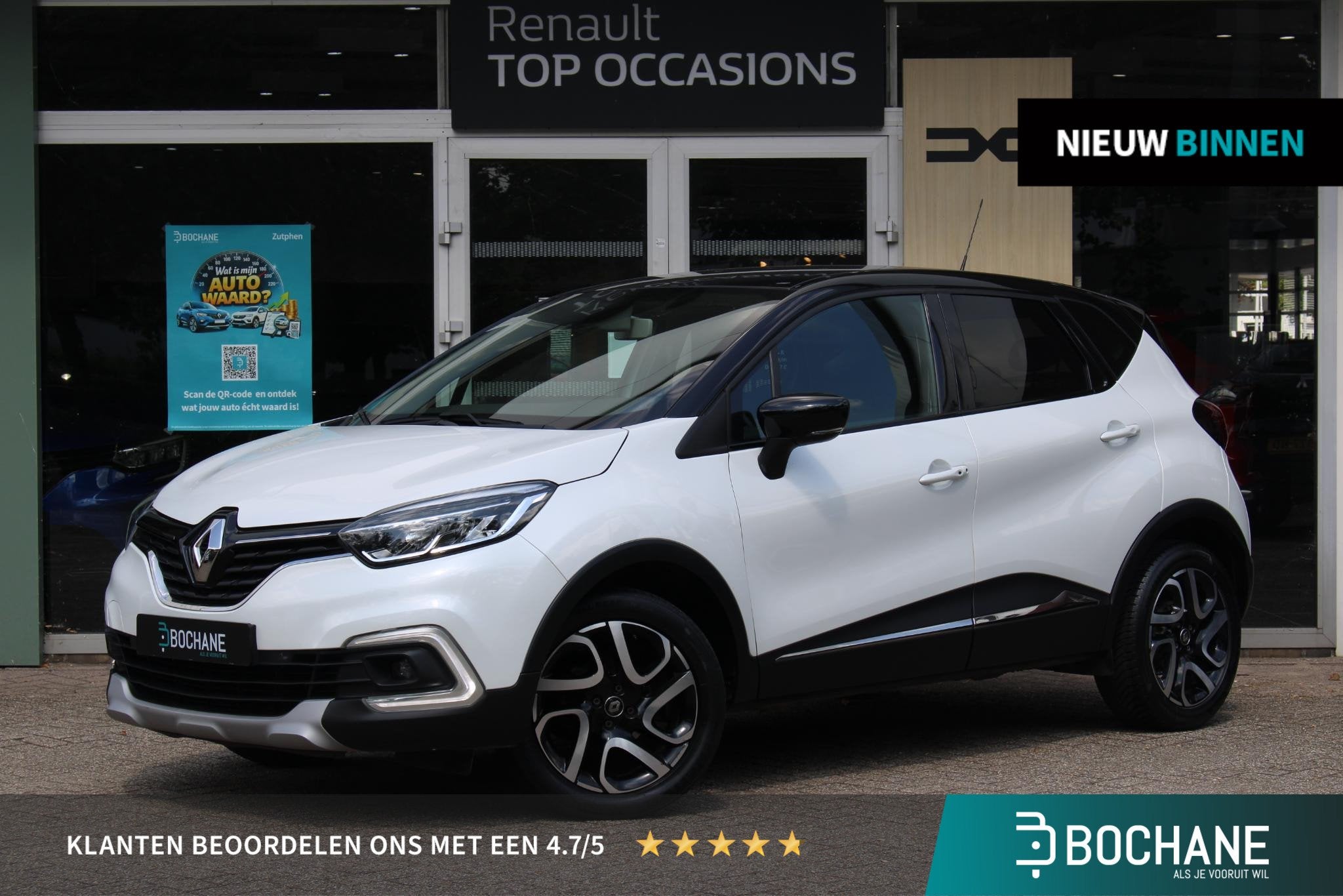 Renault Captur 0.9 TCe Intens Navigatie | Airco | Cruise Con, 898 cc, Stof, Gebruikt, Met garantie (alle)