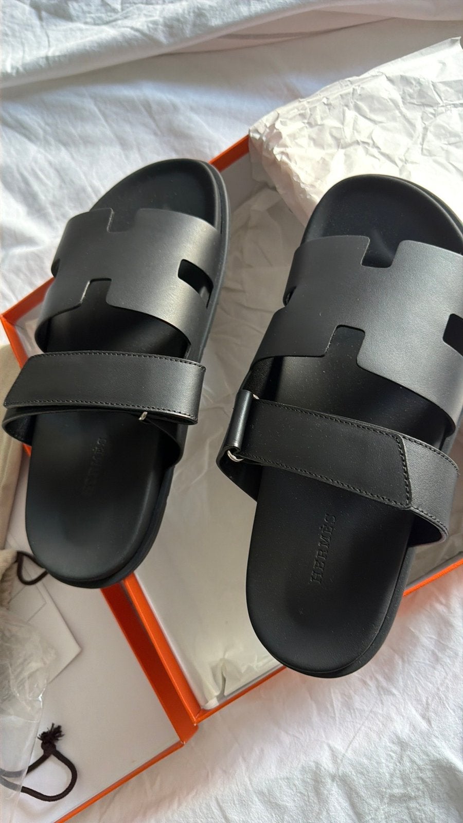 Hermes sandalen nooit gedragen, Sandalen, Verzenden, Zwart, Nieuw