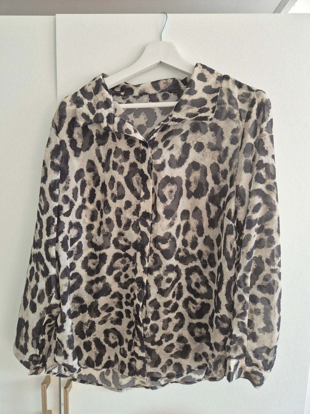 Luipaardprint blouse, maat xl, Maat 38/40 (M), Meerkleurig, Ophalen of Verzenden, Onbekend