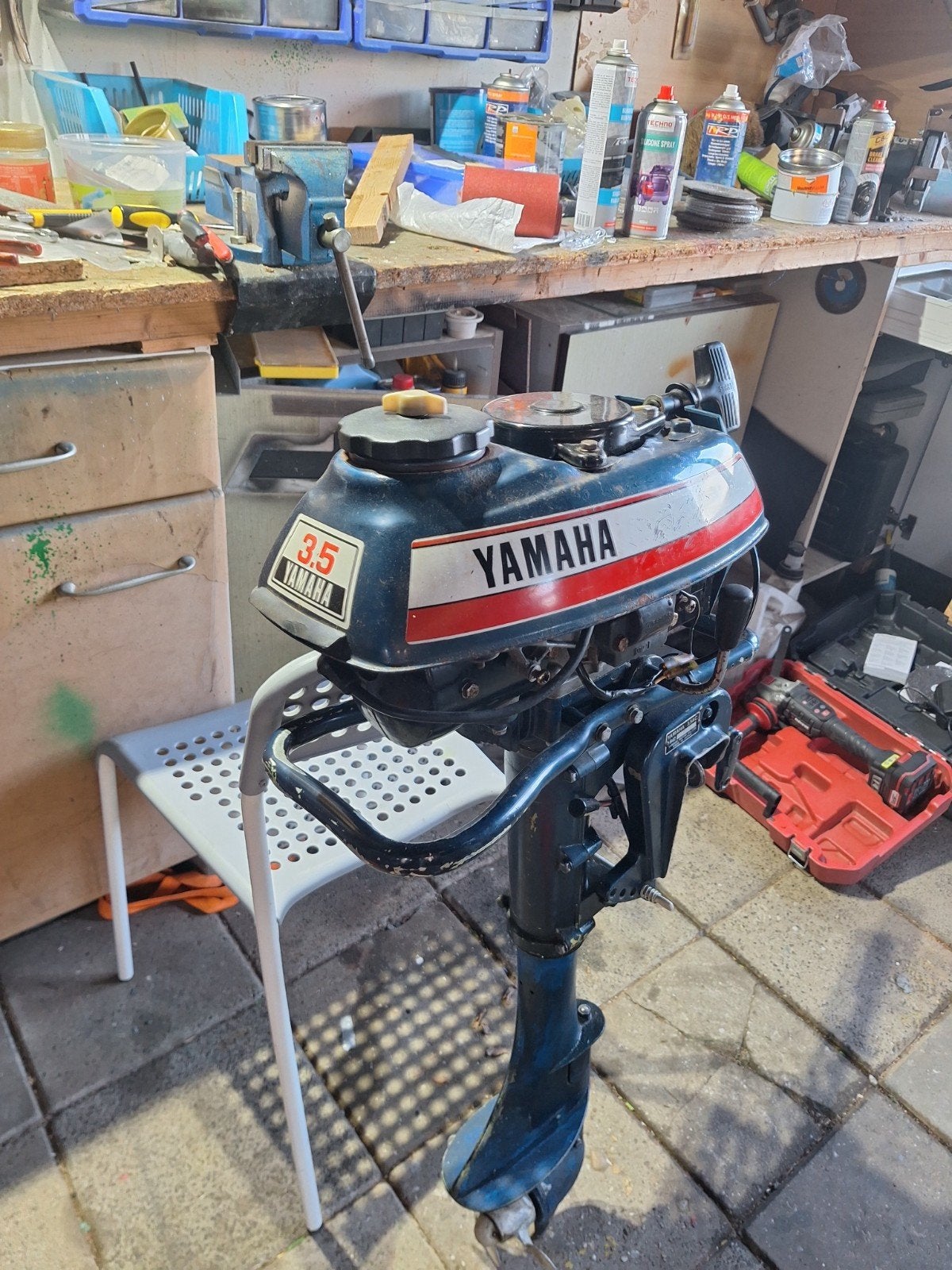 Yamaha 3,5 pk 2 takt, Ophalen of Verzenden, Gebruikt
