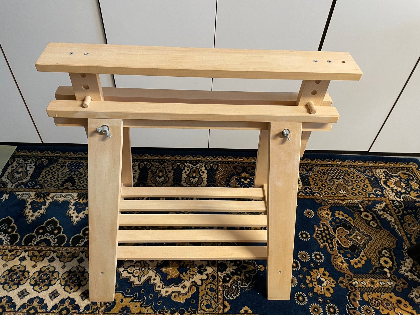 Houten Schragen, Doe-het-zelf en Verbouw, Ophalen, 25 tot 50 mm, Zo goed als nieuw, Plank