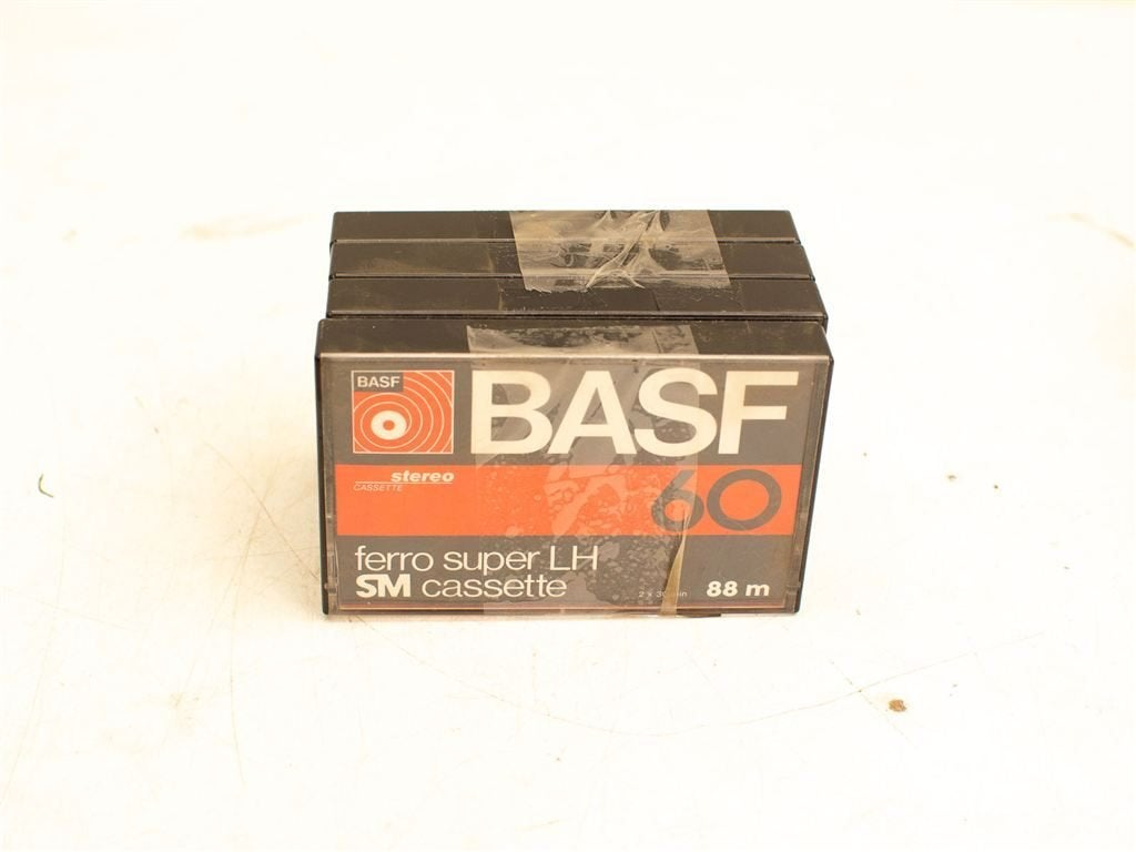 4 Basf cassettebandjes 31254, Ophalen of Verzenden, Gebruikt, Overige genres, 1 bandje