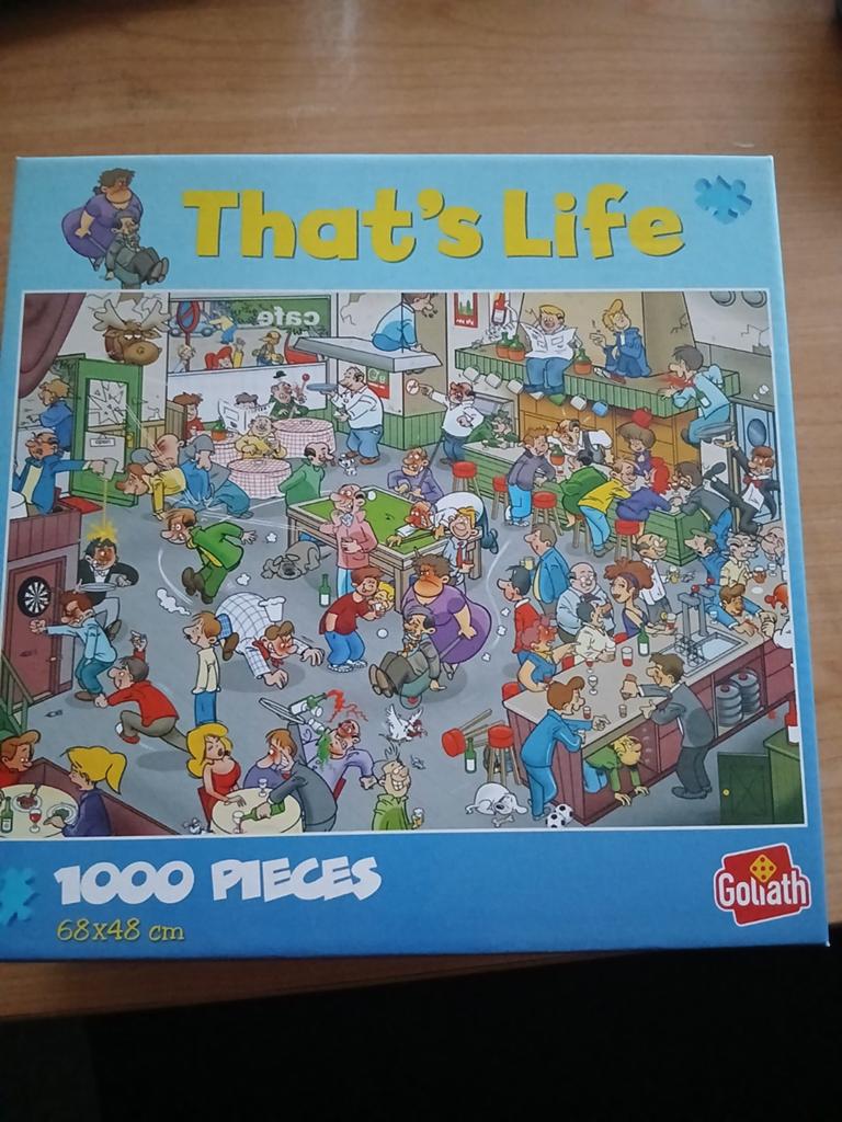 Goliath That's Life Legpuzzel 1000 stukjes, Hobby en Vrije tijd, Ophalen of Verzenden, 500 t/m 1500 stukjes, Gebruikt, Legpuzzel