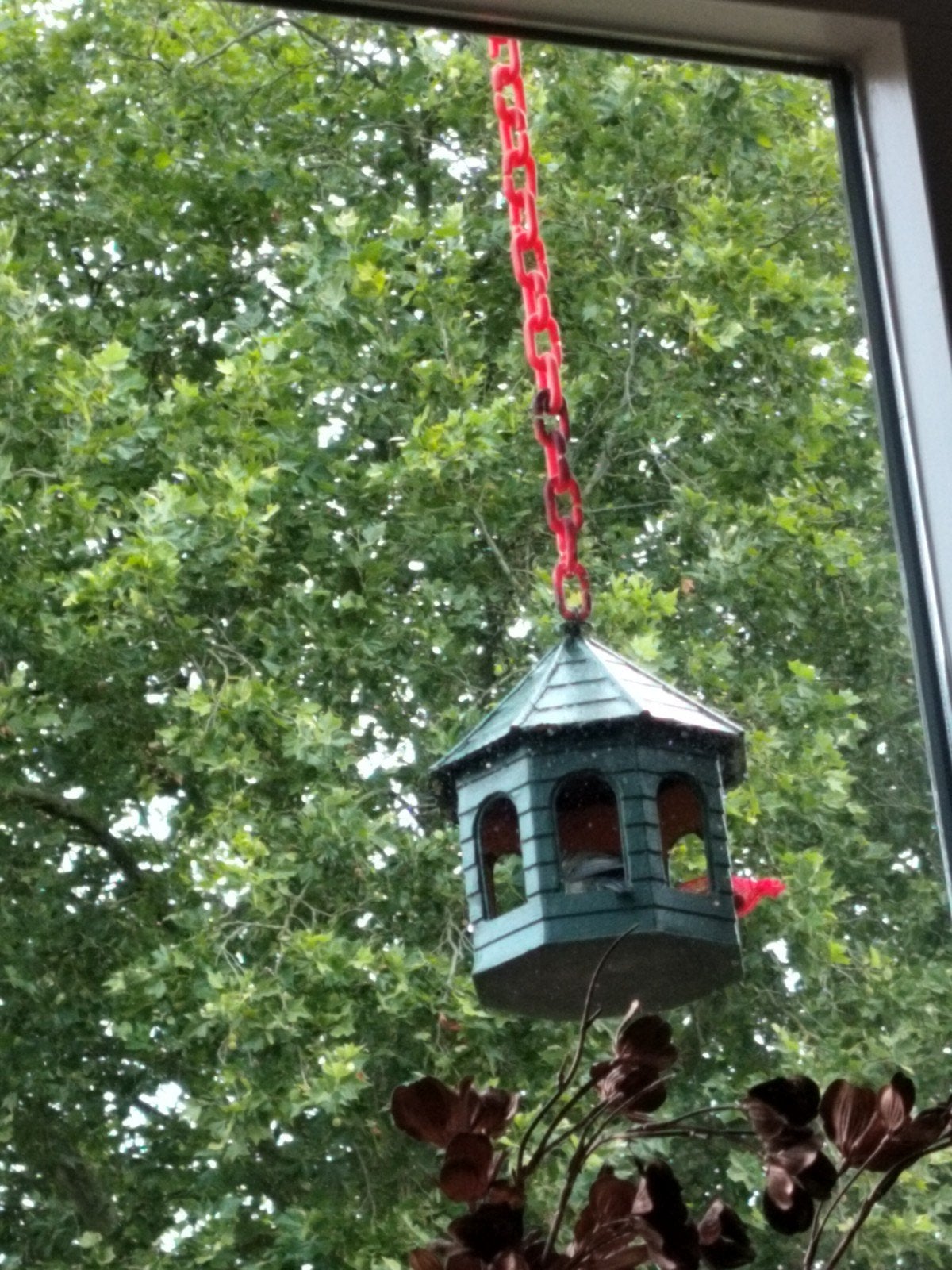 3D geprint vogelhuisje met ketting voor aan het raam, Ophalen of Verzenden, Nieuw
