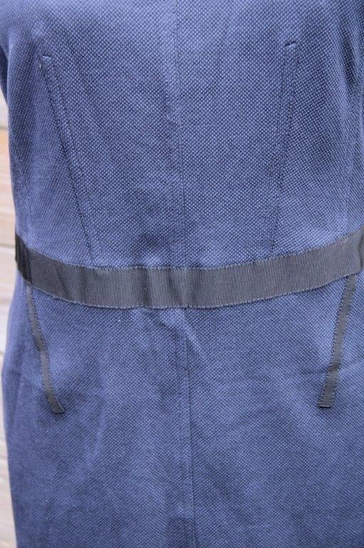 Jurk donkerblauw/ zwart Strenesse mt 42 (EU36)Vaste prijs, Strenesse, Zo goed als nieuw, Knielengte, Maat 36 (S)