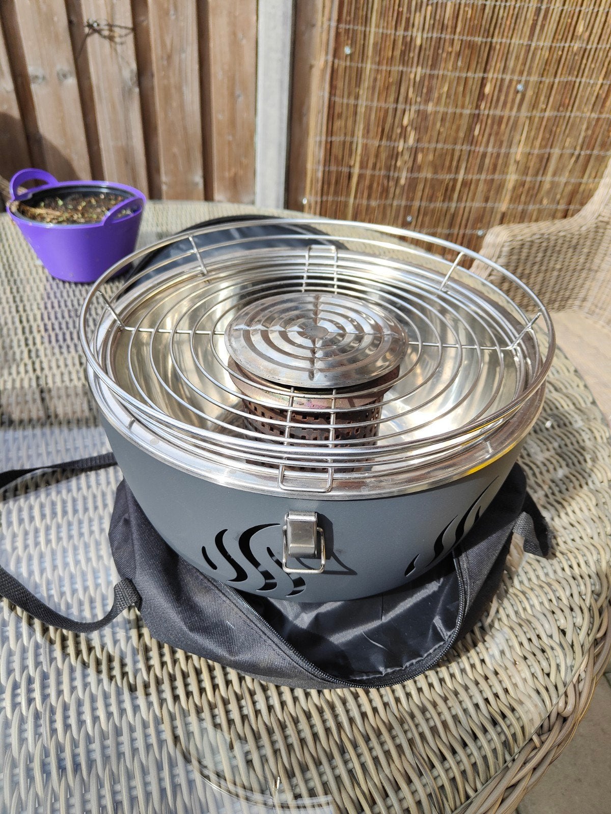 Grillmeister Houtskool-BBQ met ventilatie, Ophalen of Verzenden, Gebruikt, Grillmeister
