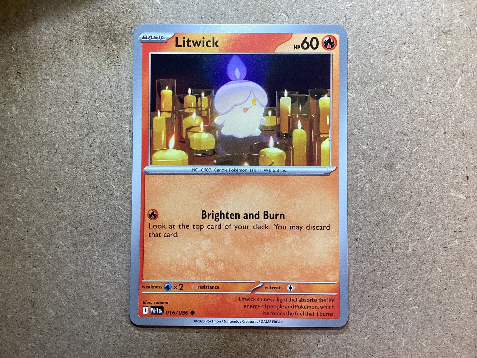 1x Litwick [WHT 016/086] (Near Mint), Ophalen of Verzenden, Zo goed als nieuw, Losse kaart