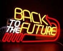 Back to the future acryl Led Neon en andere SALE SALE SALE, Am, Overige typen, Nieuw, Ophalen of Verzenden