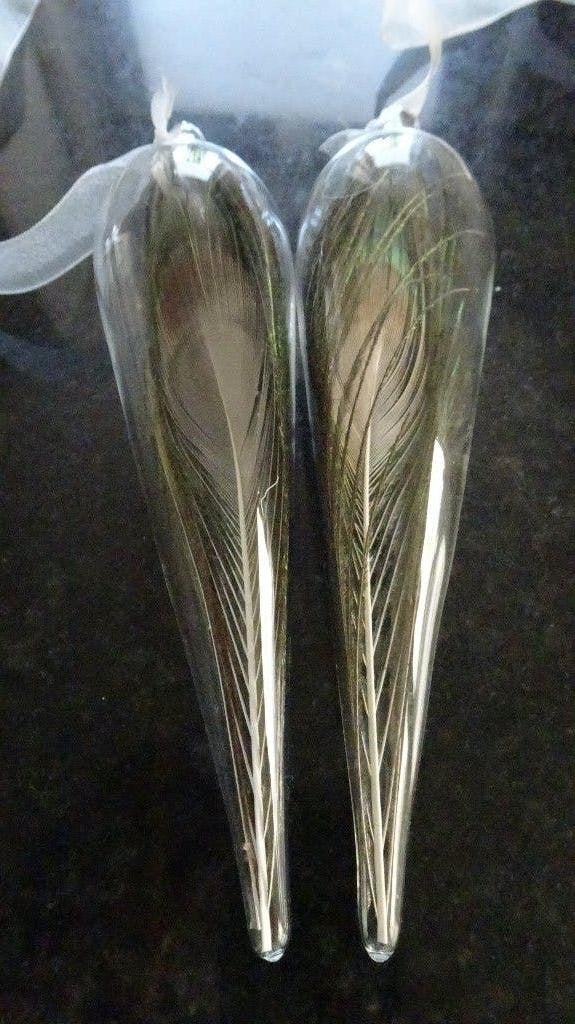 Raamhangers pauw (2 stuks), Ophalen of Verzenden, Zo goed als nieuw, Overige materialen, Meerkleurig