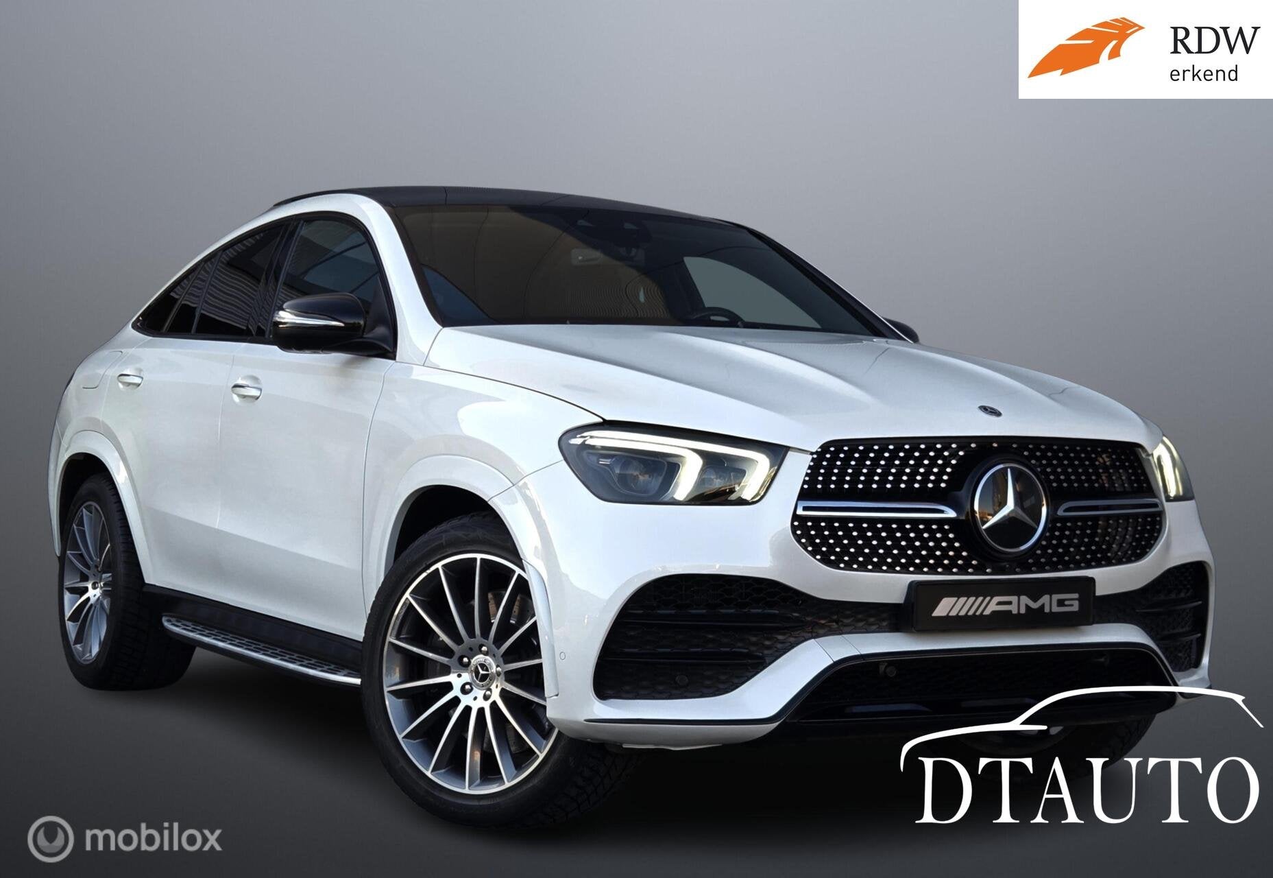 Mercedes GLE-Coupé 350d V6 AMG Pano Lucht Night Enz Vol!, Auto's, Gebruikt, Leder, Vierwielaandrijving, Adaptive Cruise Control