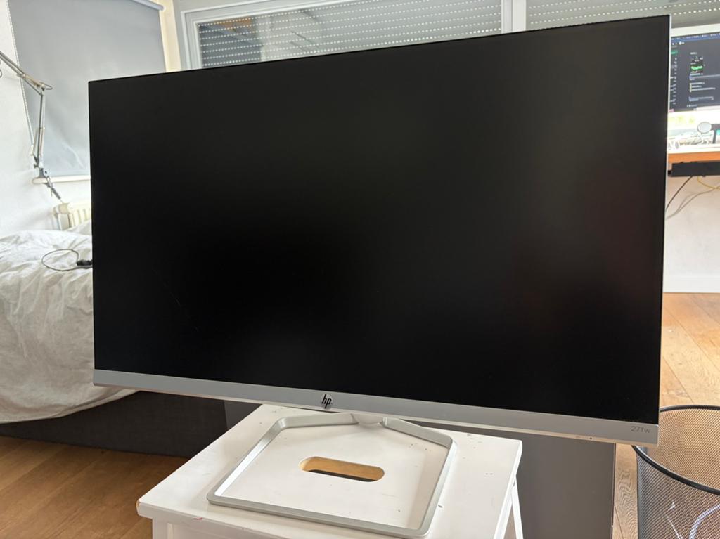HP monitor 27FW (superdun) ZGAN, IPS, Full HD, Ophalen of Verzenden, Zo goed als nieuw