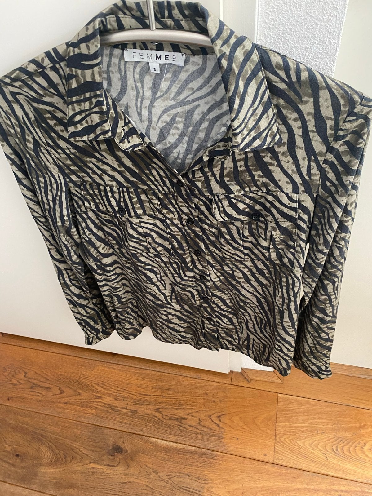 FEMME9 Zebra Print Blouse Maat S, Ophalen, Zo goed als nieuw, Maat 36 (S), Meerkleurig