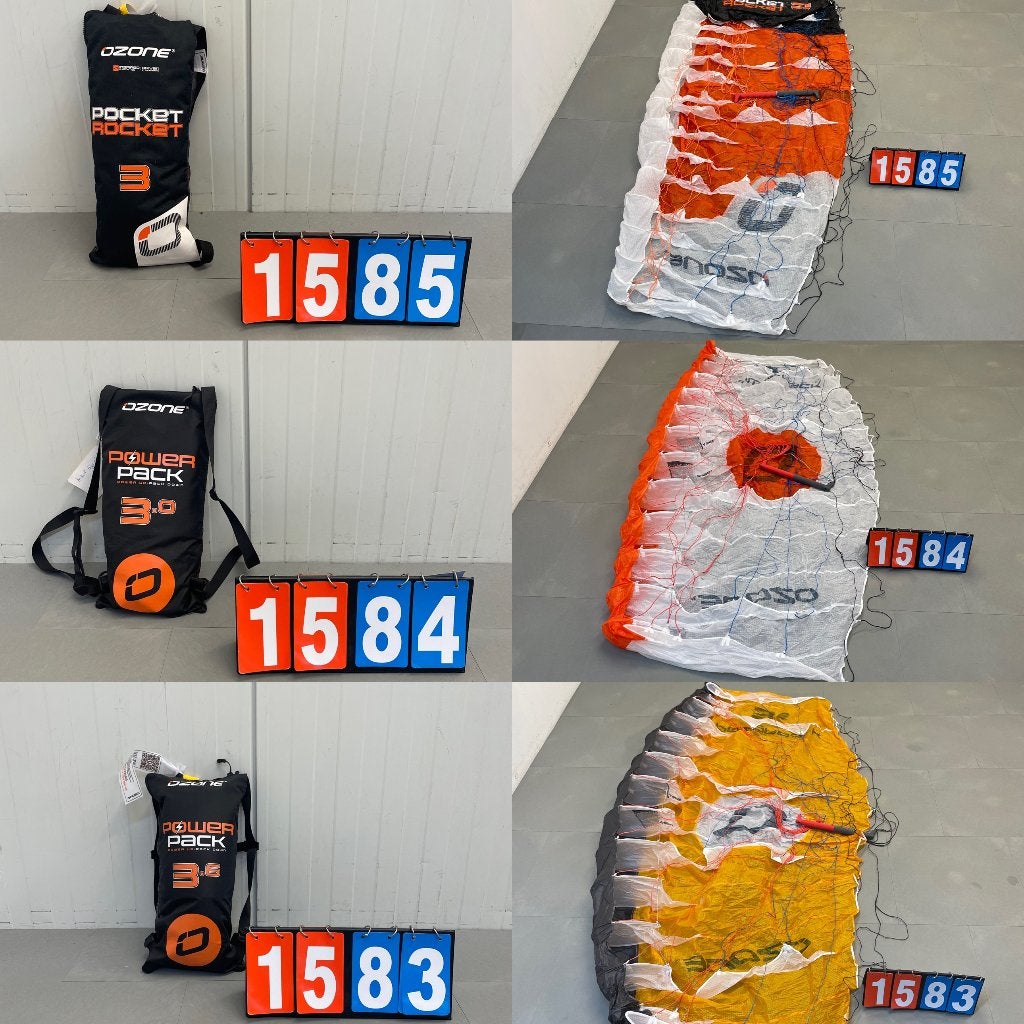 Ozone pocket rocket / power pack parawings, Ophalen of Verzenden, Gebruikt, Wingsurf-wing