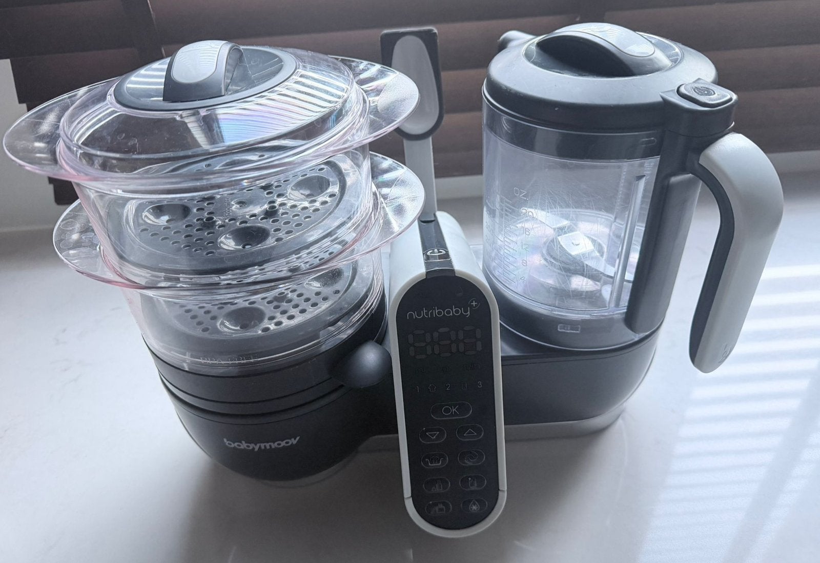 Babymoov Nutribaby+ Industrial Grey, Ophalen, Zo goed als nieuw, Blender