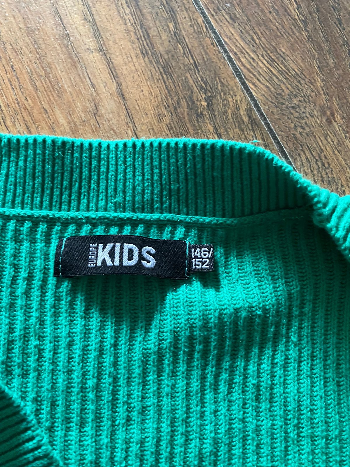 Groen gebreid vestje KIDS maat 146/152, Ophalen, Zo goed als nieuw, Meisje, Jurk of Rok