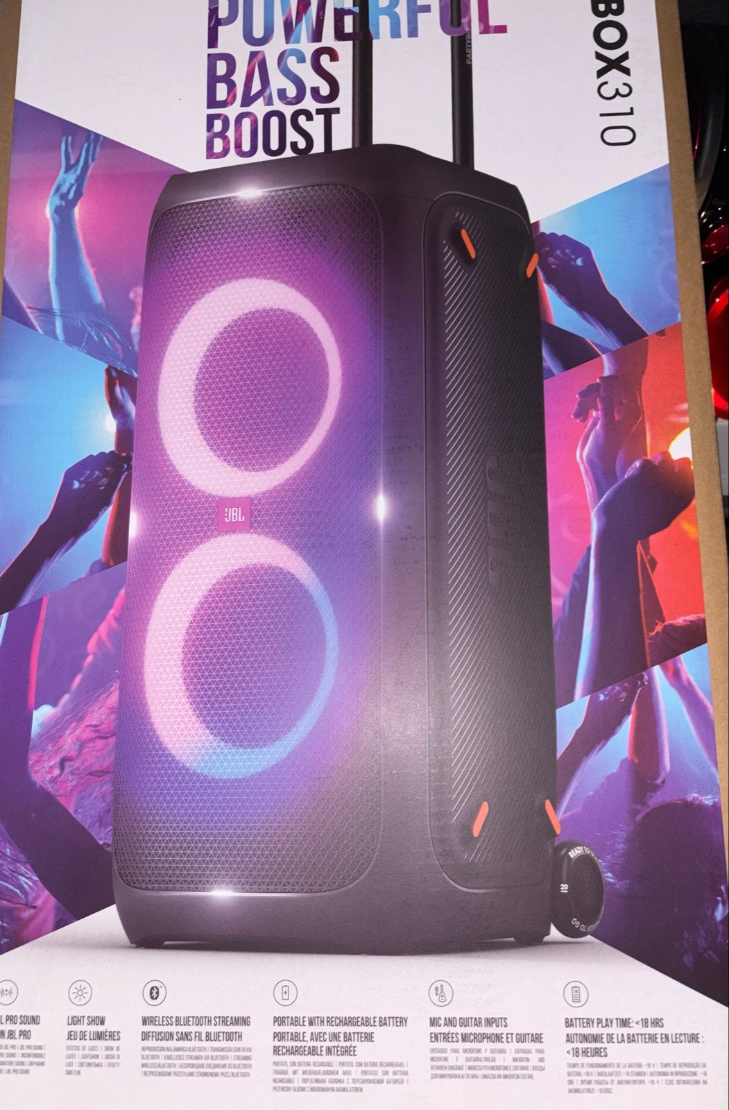 NIEUW in doos JBL PartyBox 310 Party Speaker, JBL, Party speaker, Nieuw, Bluetooth