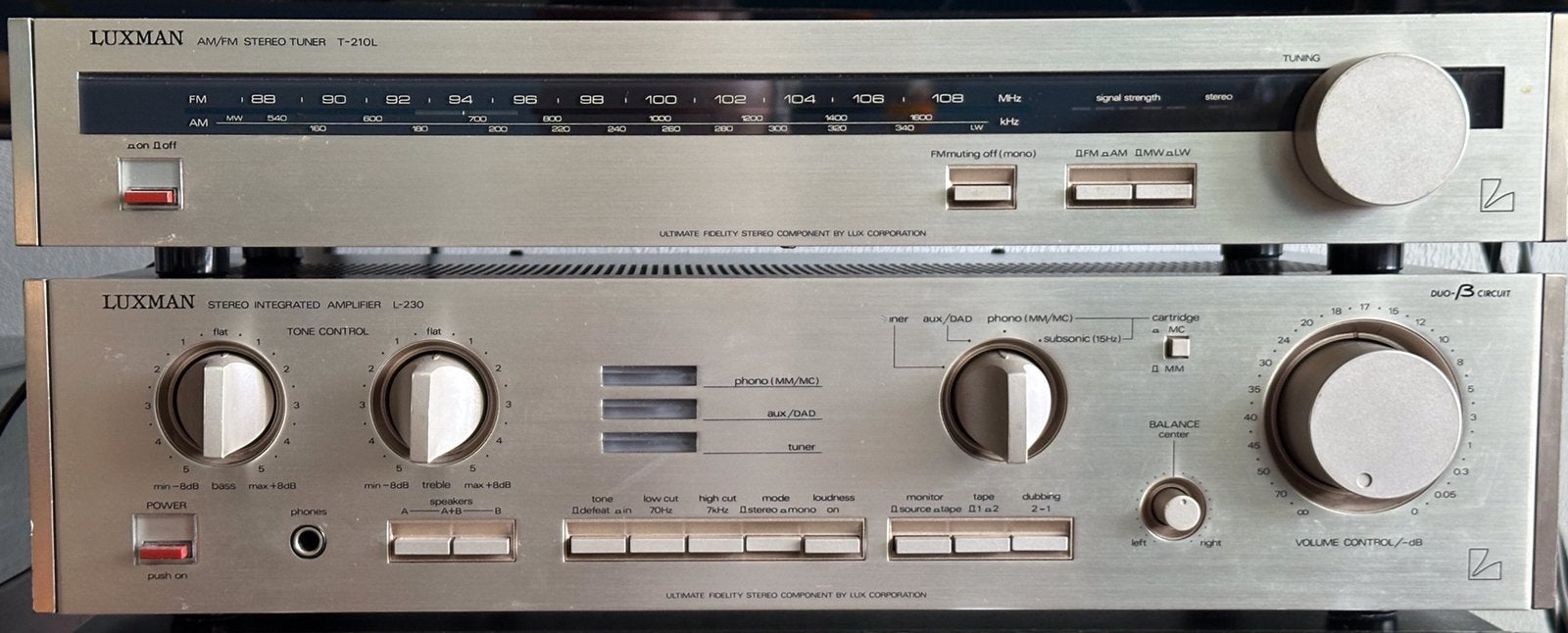 luxman versterker L-230 en tunerT-210L, Ophalen, Gebruikt, 120 watt of meer, Overige merken