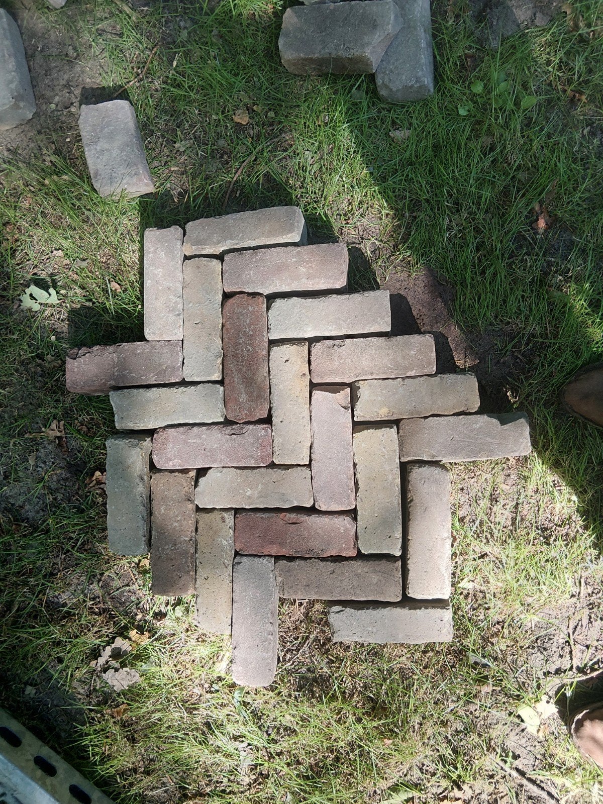 oud gebakken dikformaat, Ophalen of Verzenden, Keramiek, 10 m² of meer, Klinkers