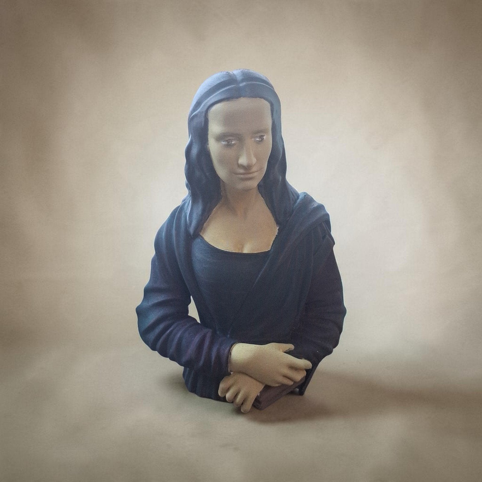 Mona Lisa Buste - Klassieke Kunst Replica, Buste, Kunststof, Ophalen of Verzenden, Handgemaakt