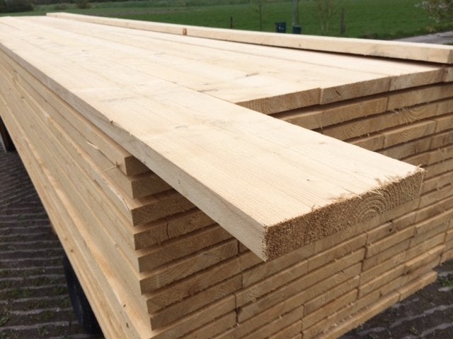 Steigerhout, Nu € 2,30 per meter, Steigerplanken, Ophalen, 25 tot 50 mm, Nieuw, Plank