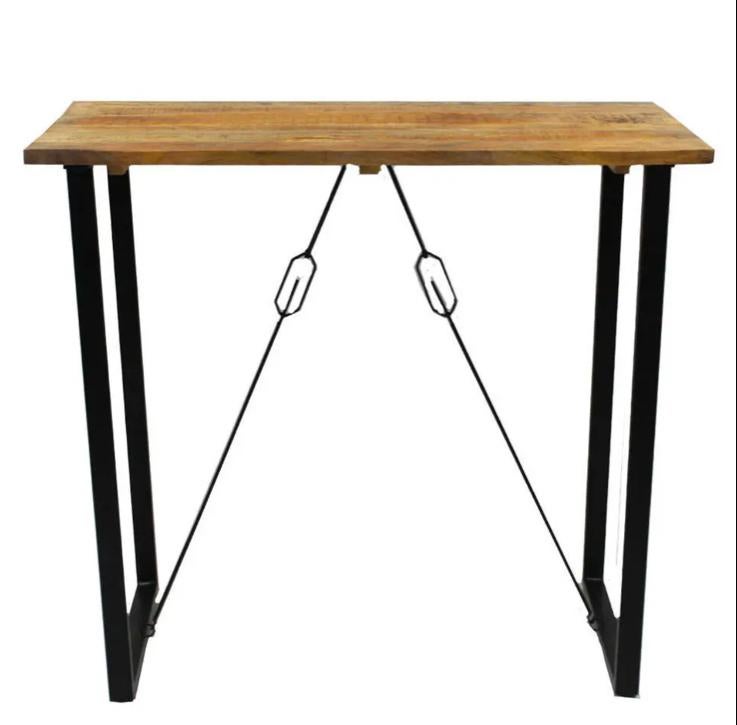 Mangohouten bartafel 130x70x110 cm, Ophalen, Zo goed als nieuw