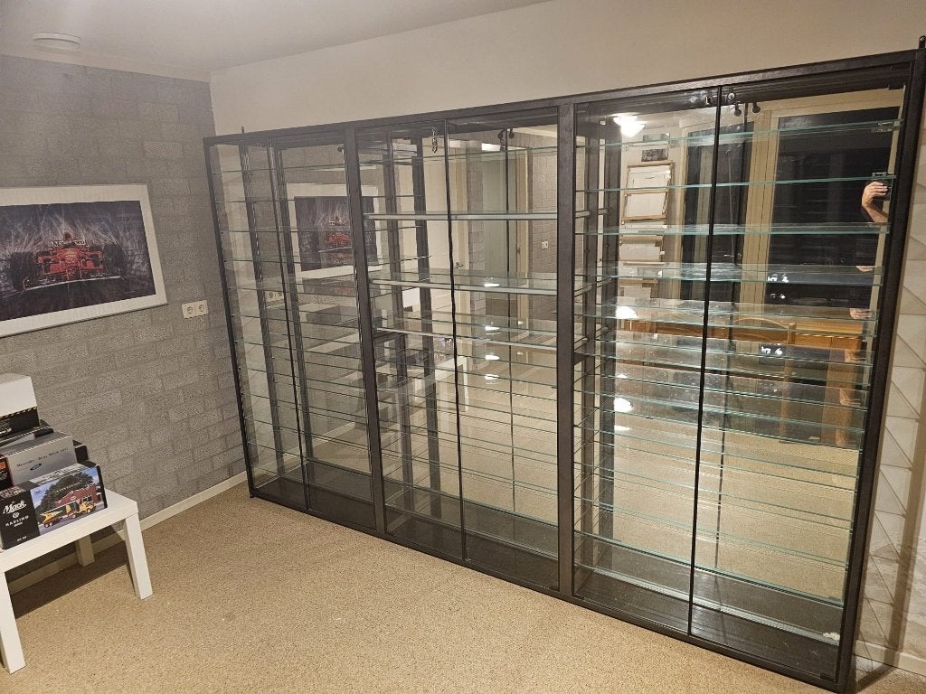 Op Maat Gemaakte Vitrinekast - 300x190x25 cm, Ophalen, Met deur(en), Modern, Industrieel, Zo goed als nieuw