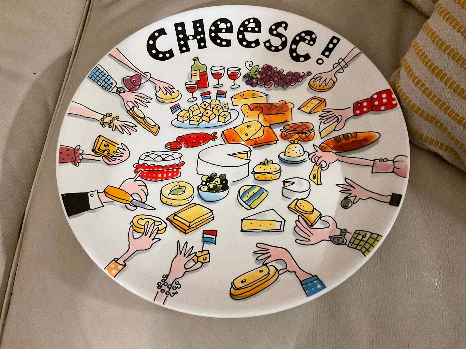 Blond amsterdam groot cheese bord, Ophalen, Keramiek, Zo goed als nieuw, Bord(en)