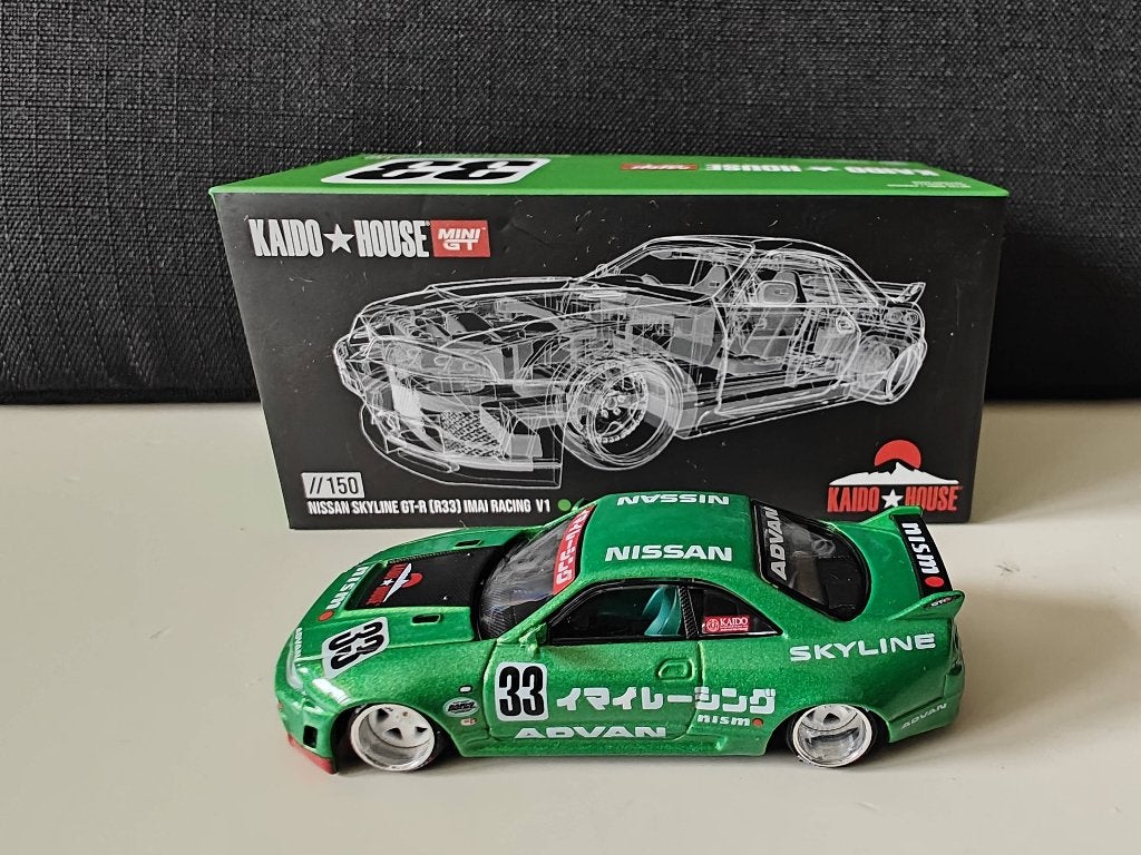 Kaido House x Mini GT #150: Nissan Skyline GT-R (R33), Ophalen of Verzenden, Zo goed als nieuw, Auto