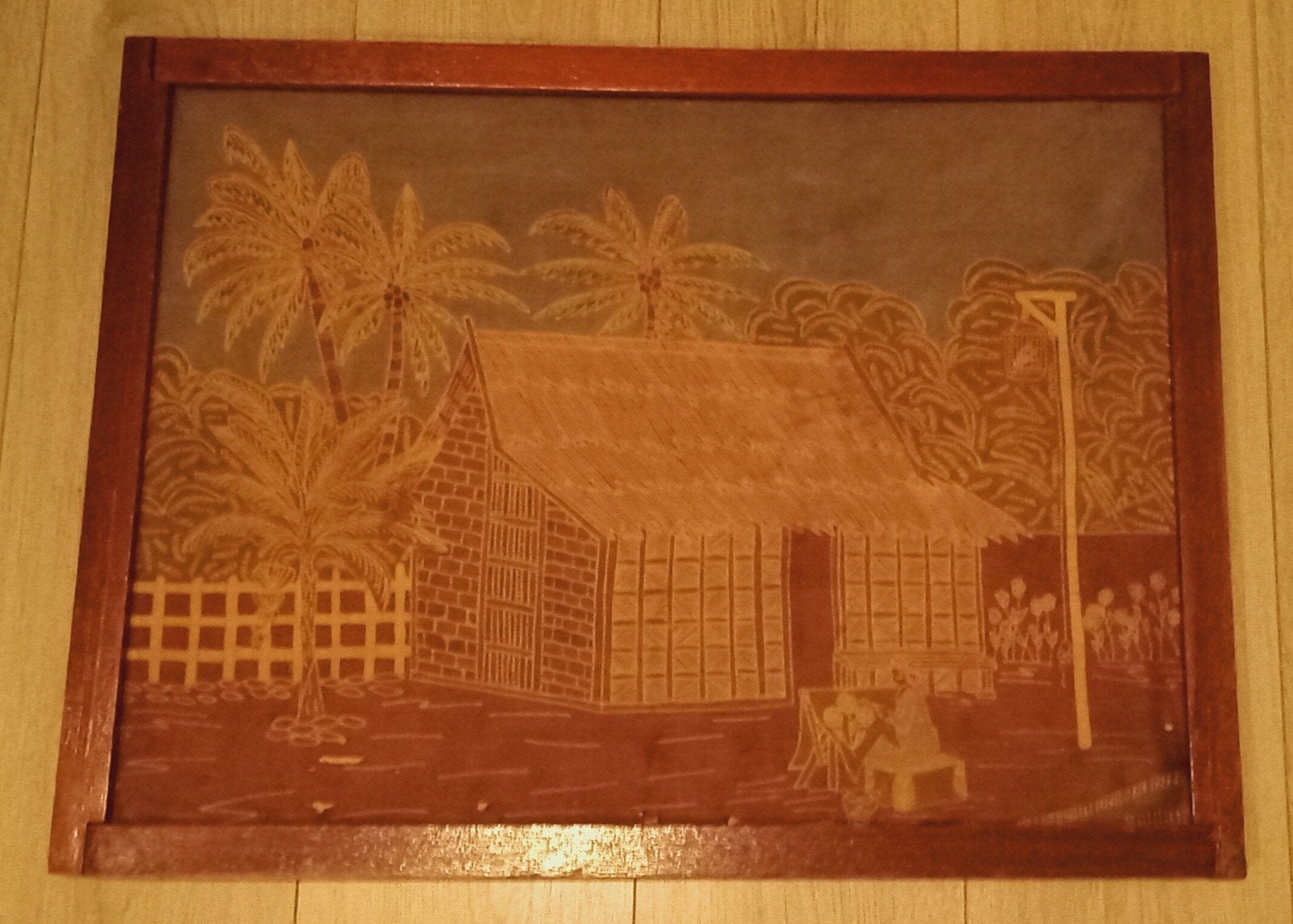 Origineel batikdoek Nederlands-Indië, Ophalen