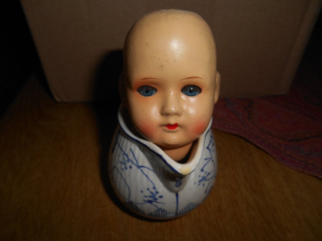 antiek  poppenkopje, Ophalen of Verzenden