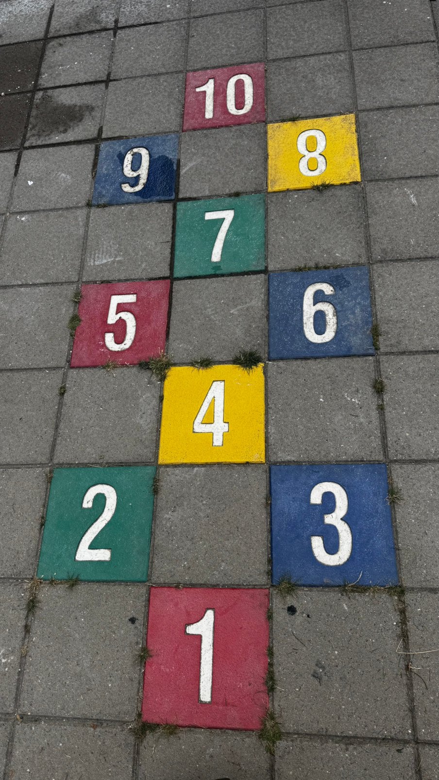 Hinkeltegels 1 tot en met 10 in kleur, Ophalen, Gebruikt