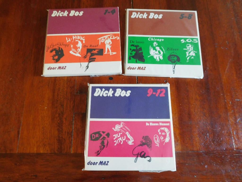 3 complete delen van Dick Bos, Boeken, Stripboeken, Complete serie of reeks, Ophalen of Verzenden, Zo goed als nieuw