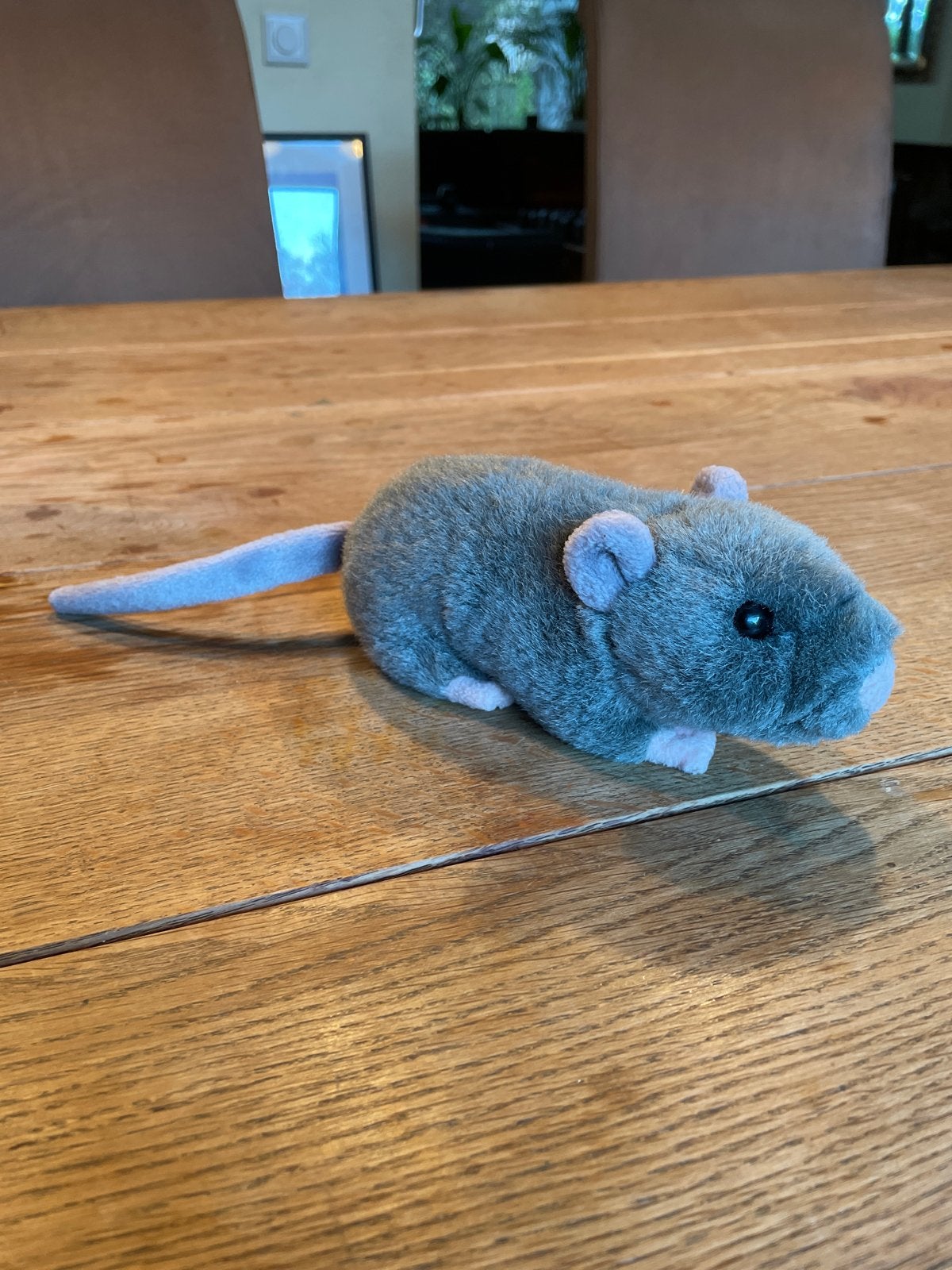Leuke grijze knuffel rat, Muis, Grijs, Ophalen of Verzenden, Zo goed als nieuw
