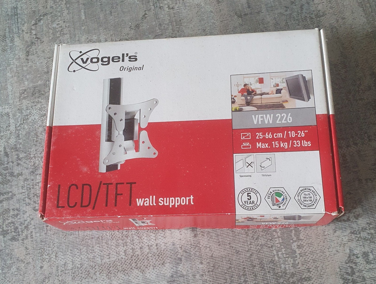 Vogel's VFW 226 LCD/TFT Muurbeugel - 25-66 cm, Ophalen of Verzenden, Zo goed als nieuw