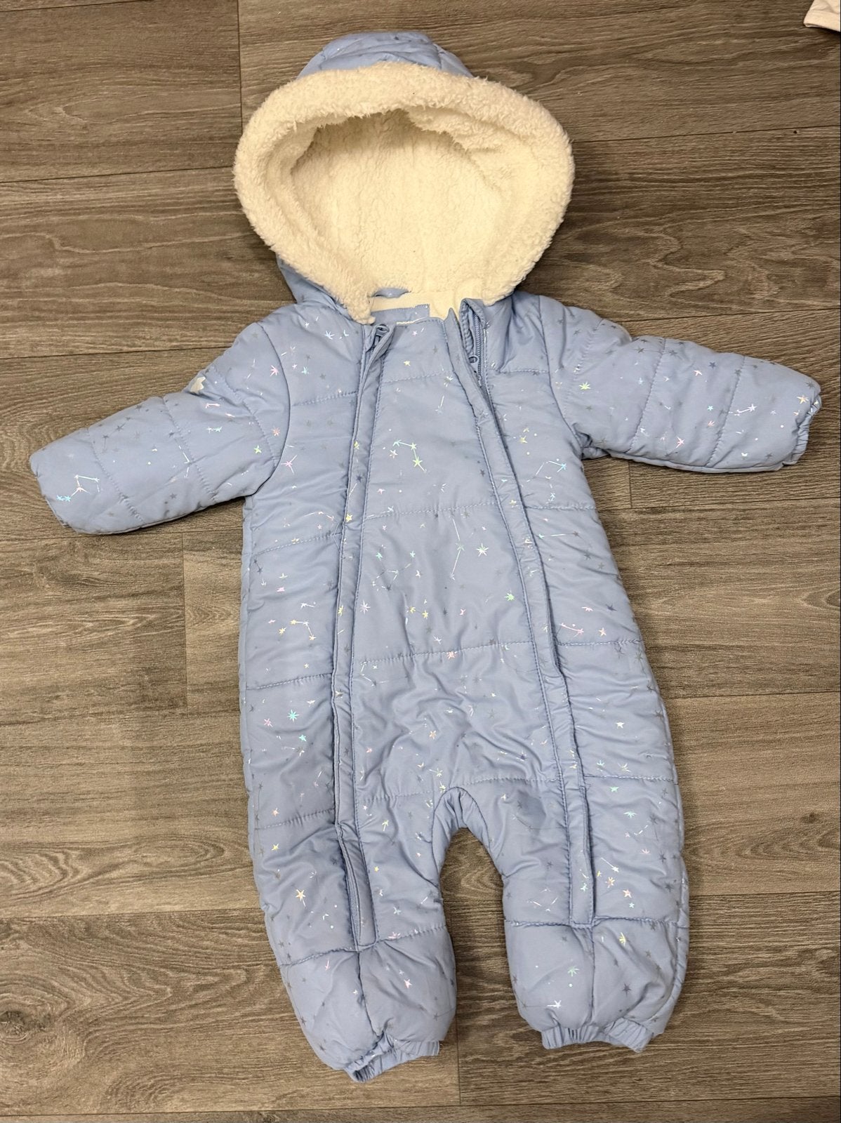 Warme winteroveralls maat 80 met capuchon, Ophalen, Zo goed als nieuw, Jongetje of Meisje