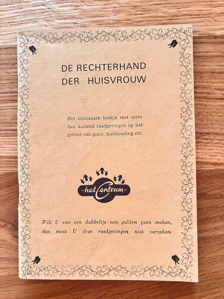 De rechterhand der huisvrouw -herdruk 1903  t.g.v. jubileum, Ophalen of Verzenden