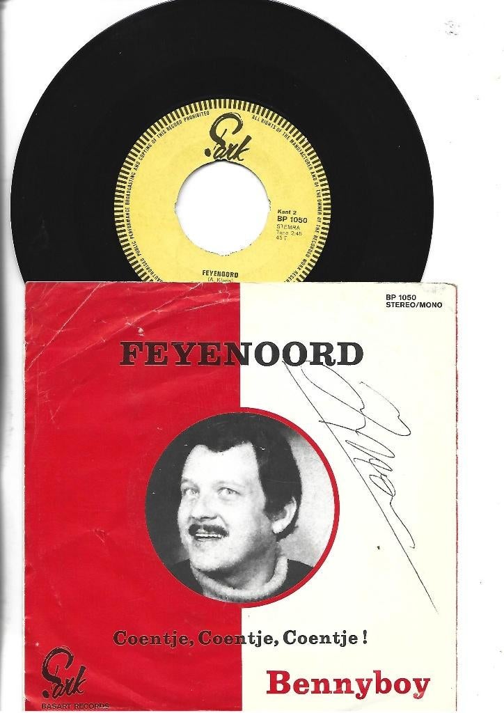BENNYBOY SINGLE 7" FEYENOORD - 1972, Gebruikt, 7 inch, Single, Ophalen of Verzenden
