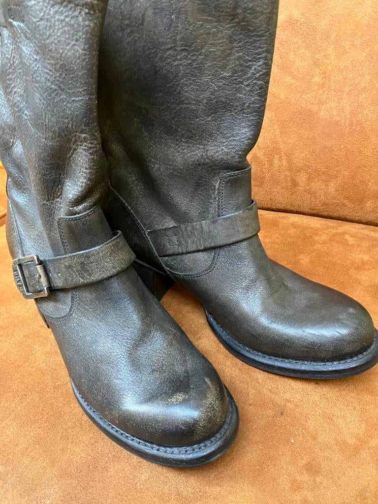 In hele mooie staat halfhoge stoere leren boots mt 38 Frye, Lage of Enkellaarzen, Ophalen of Verzenden, Zo goed als nieuw, Frye