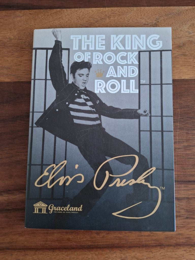 Elvis Presley officiële herdenkingsmunt in map, Ophalen of Verzenden, Nieuw, Foto of Kaart
