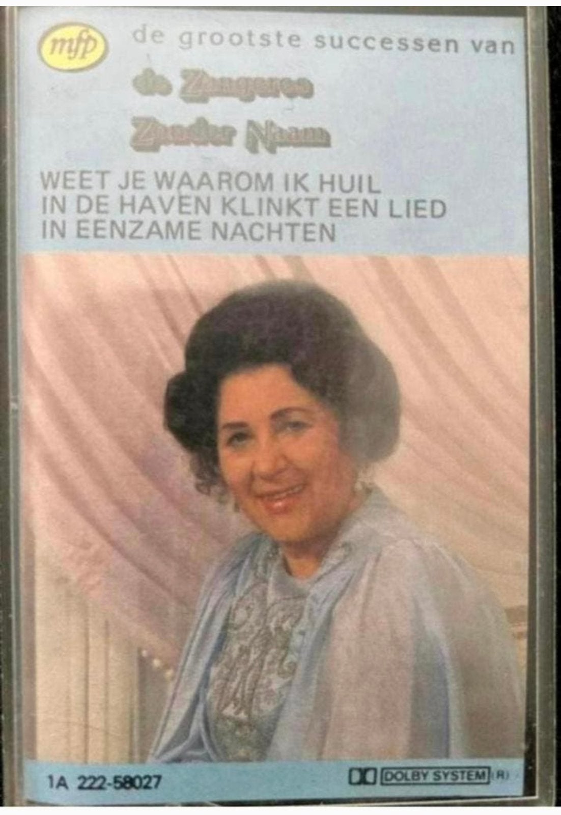 De Zangeres Zonder Naam De grootste successen van Cassette, Cd's en Dvd's, Cassettebandjes, Ophalen of Verzenden, Gebruikt, Nederlandstalig