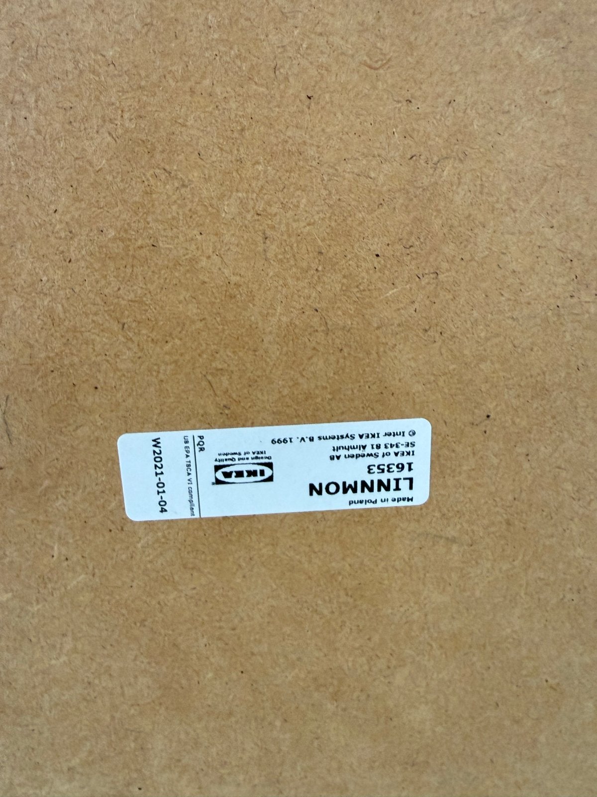 IKEA Linnmon/Adils bureau/eettafel - Zwart (150x75cm), Ophalen, Gebruikt, 100 tot 150 cm, 50 tot 100 cm