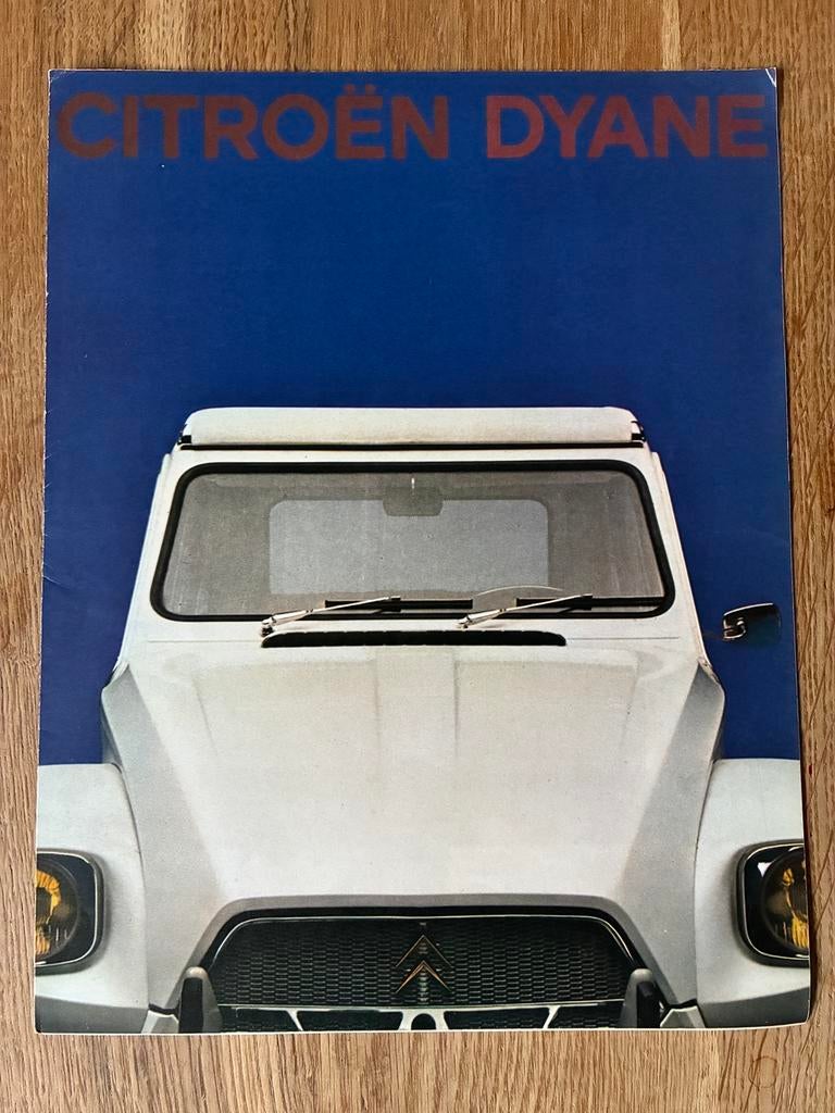 Citroën Dyane brochure 7/70, Ophalen of Verzenden, Zo goed als nieuw, Citroën