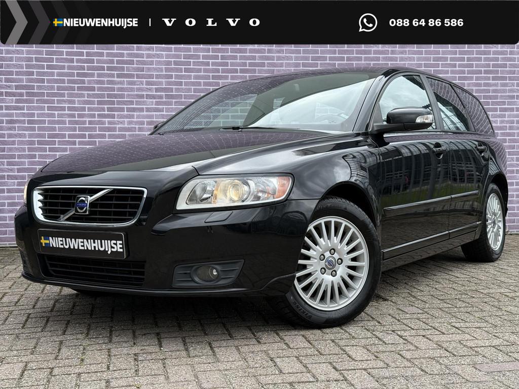 Volvo V50 2.0 Edition II | 12 mnd BOVAG garantie | Trekhaak, Auto's, Voorwielaandrijving, Zwart, 4 cilinders, Zwart