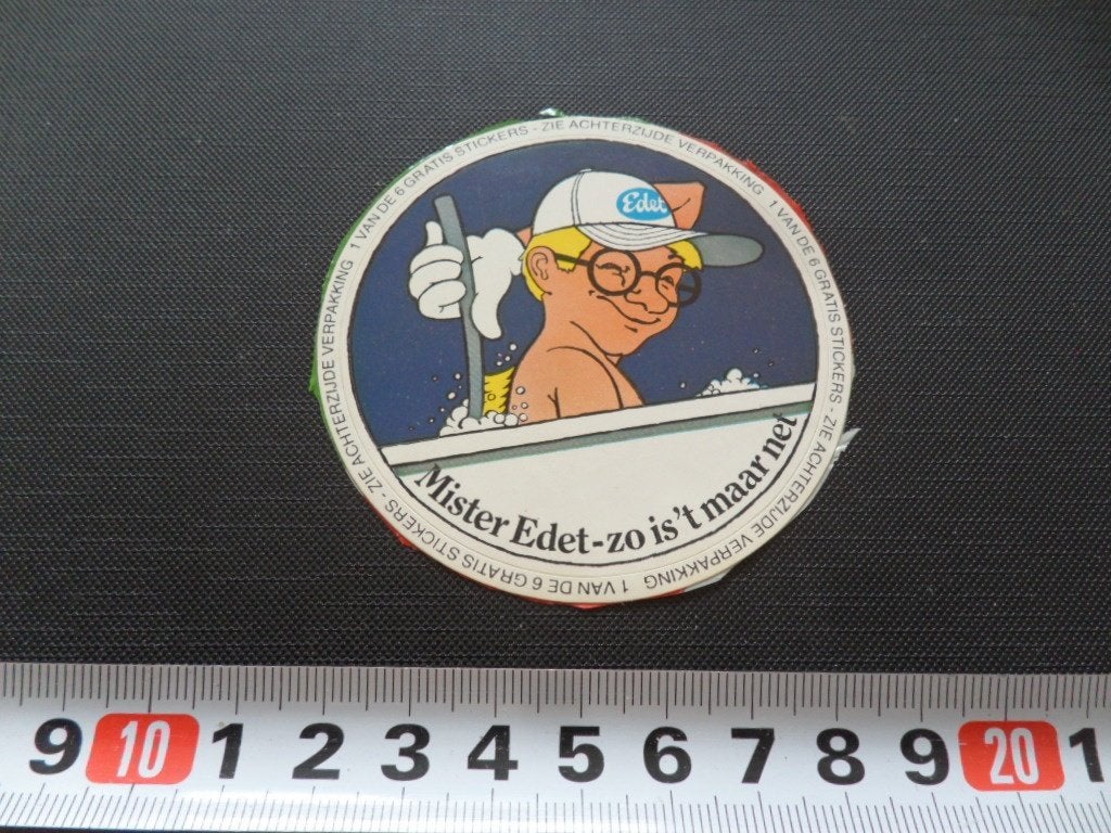 sticker strip mister edet zo is 't maar net - bad, Verzamelen, Ophalen, Zo goed als nieuw